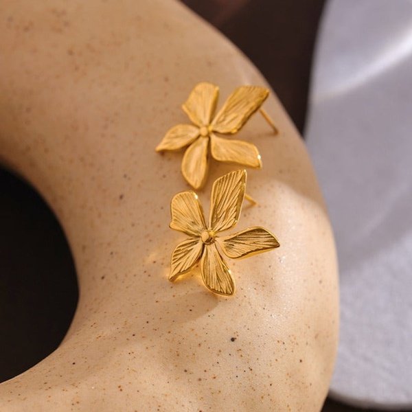 Brinco Dourado Flor