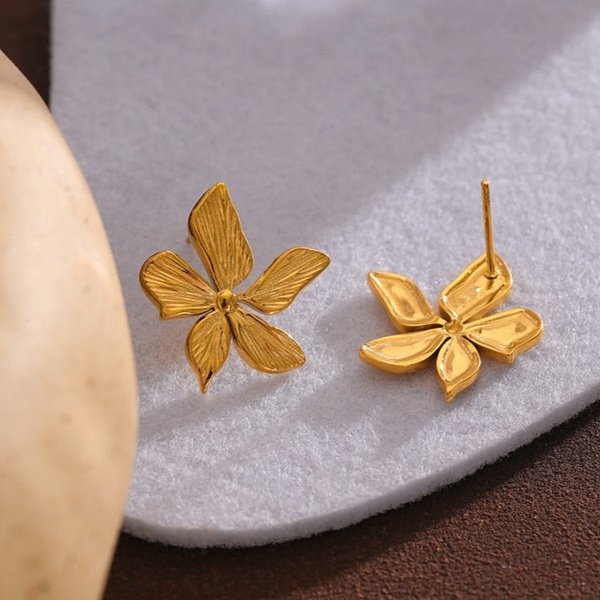Brinco Dourado Flor