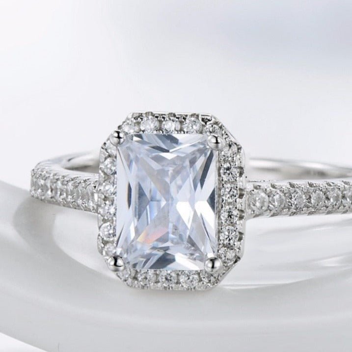Anel Solitário Prata Royalty Diamante de Zircônia