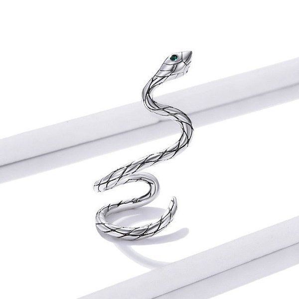 Brinco Prata Clip Cobra Serpente