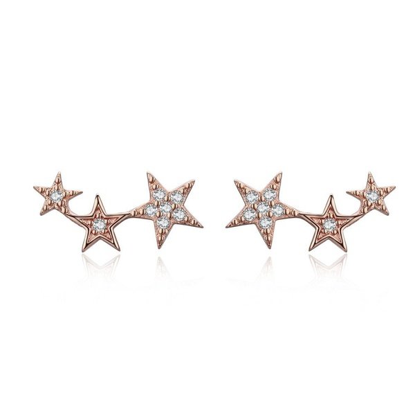 Brinco Prata Estrelas