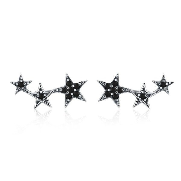 Brinco Prata Estrelas