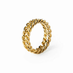 Anel Link Chain Dourado