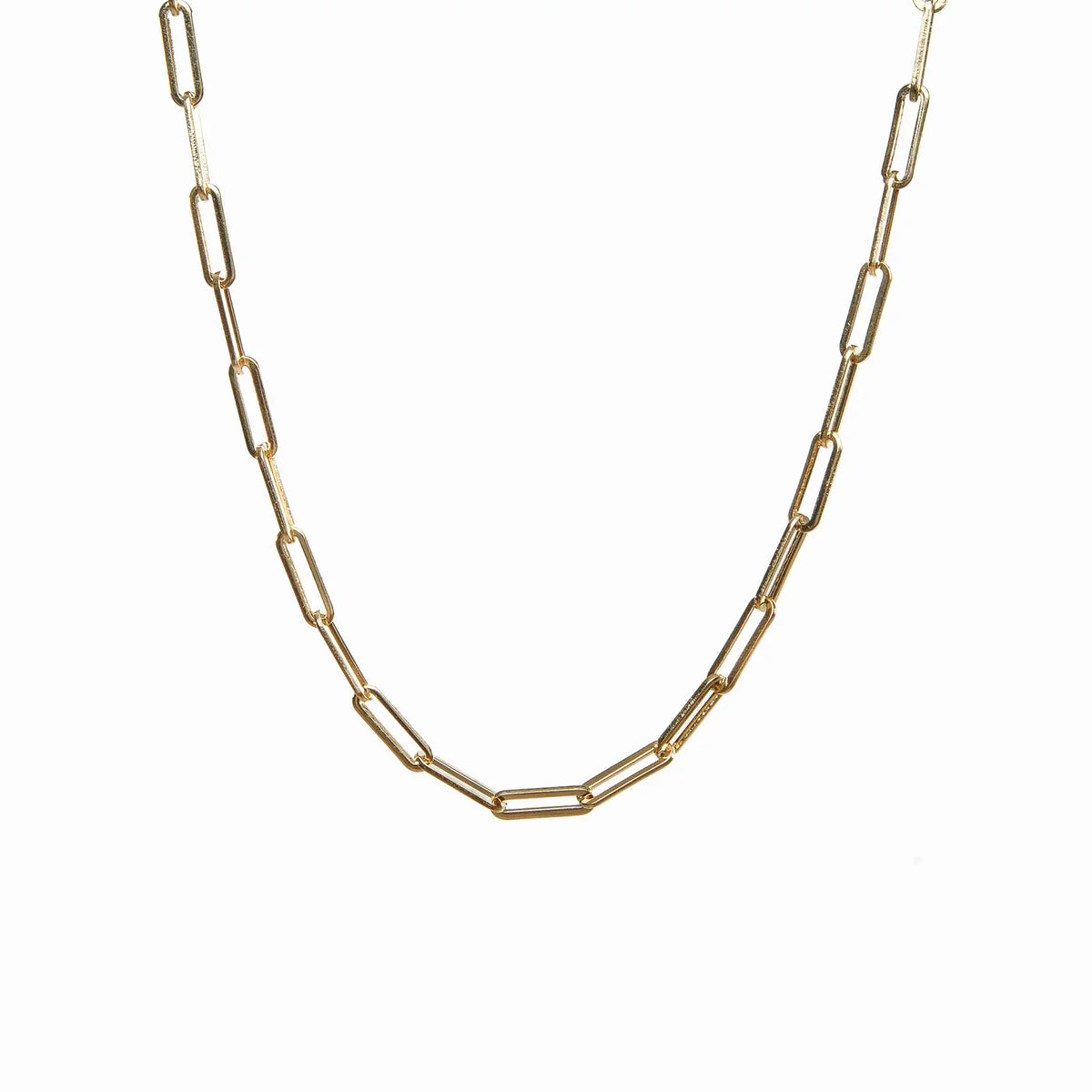 Colar Correntes Paperclip
