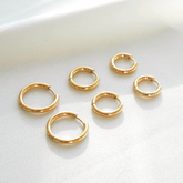 Brinco Trio de Argolas Dourado
