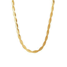 Colar Dourado Trançado 18K