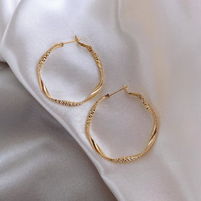 Brinco Argola Dourado Trabalhado