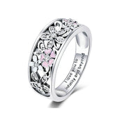 Anel Flores Infinity Love Prata