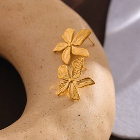 Brinco Dourado Flor