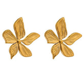 Brinco Dourado Flor