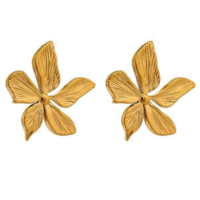 Brinco Dourado Flor