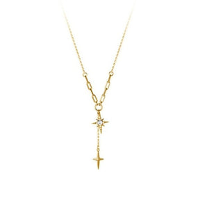 Colar Dourado Pingente Estrela