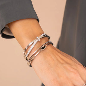Bracelete Romano com Zircônia 18K