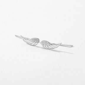 Brinco de Prata Asas de Anjo com Zicônias