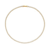 Colar Dourado com Zircônia