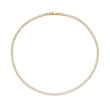 Colar Dourado com Zircônia