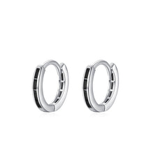 Brinco de Prata Argola com Zircônia Colorida