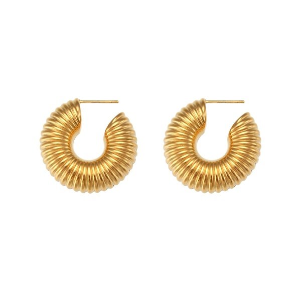 Brinco Dourado Meia Argola