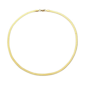 Colar Malha Fita Dourado 18K
