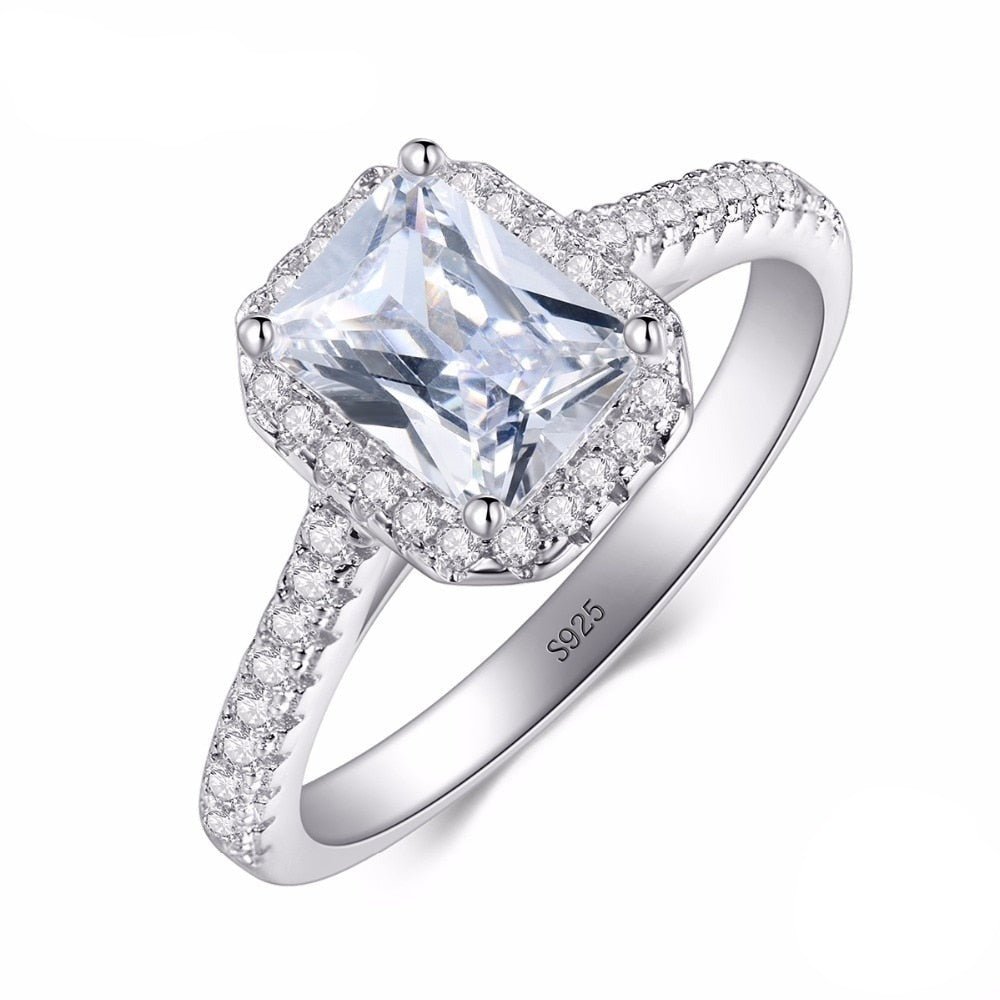 Anel Solitário Prata Royalty Diamante de Zircônia