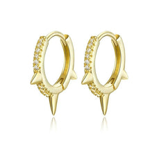 Brinco Argola Punk Dourado