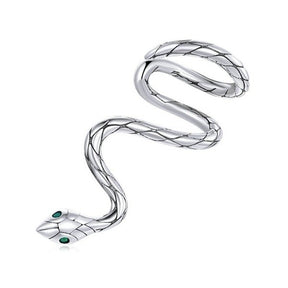 Brinco Prata Clip Cobra Serpente