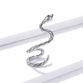 Brinco Prata Clip Cobra Serpente