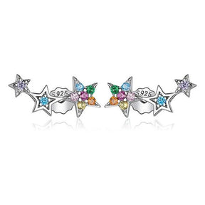Brinco Prata Estrelas