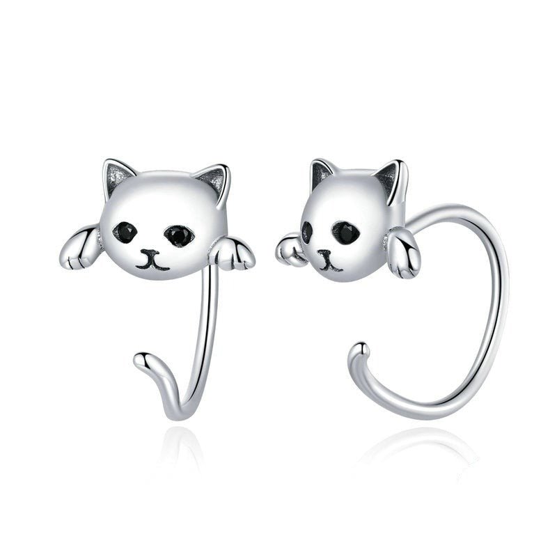 Brinco Gatinho Prata