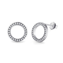 Brinco Redondo Glamour Prata
