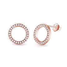 Brinco Redondo Glamour Prata