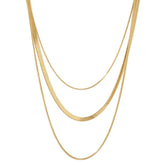 Colar Trio de Malhas 18K