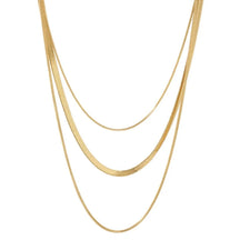 Colar Trio de Malhas 18K