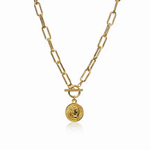 Colar Medalha 10 Cents Dourado