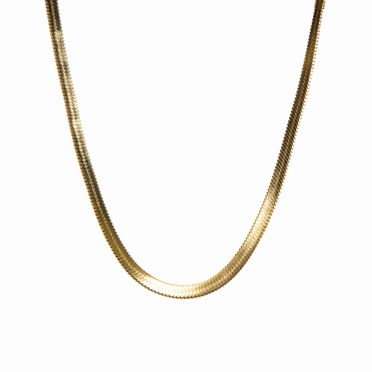 Colar Malha Fita Dourado 18K